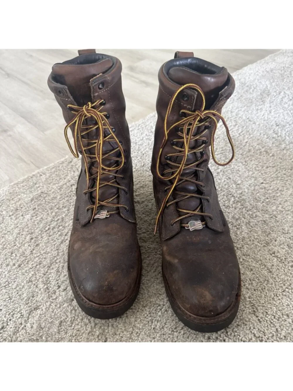 Red Wing  4200 Men Size 10 D Steel Waterproof Work Boots Irish Setters Brown